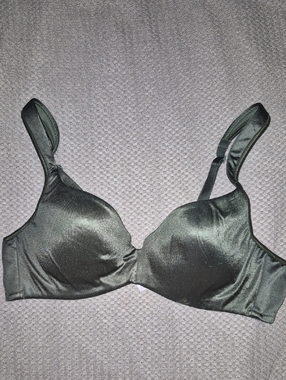 Vintage Victoria's Secret Shiny 2nd Skin Green 34A Bra